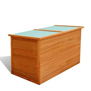 Prolenta Premium  Garten-Aufbewahrungsbox 126x72x72 cm Holz