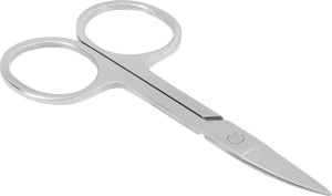 Edelstahl Nagelschere extra scharf mit gebogener Schneide - Rostfreie Fingernagelschere 9,00 cm