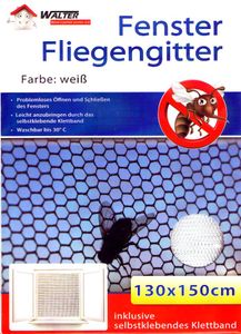 Klettband Moskitonetz Fliegennetz Moskitogitter #999 Fliegengitter 1x1 m inkl 