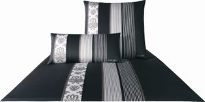JOOP! Bettwäsche Mako-Satin Ornament Stripe 4022-Farbe schwarz-9, 40/80 cm Kissenbezug JOOP! Bettwäsche Mako-Satin Ornament Stripe 4022-Farbe schwarz-9, 40/80 cm Kissenbezug