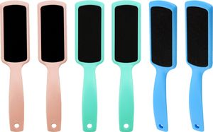 Hornhautfeile Fussfeile Hornhautraspel für Füße und tote Haut,(2PCS fresh green + 2PCS girl powder + 2PCS white-collar blue)