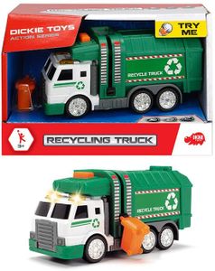 Dickie Toys 203302018 Recycling Truck, grün/weiß