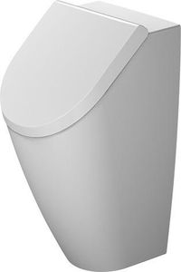 Duravit Urinal RIMLESS ME by Starck 0,5 l, Zulauf von hinten, mit Fliege, für Deckel weiß