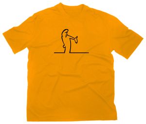 Styletex23 T-Shirt #2 La Linea Lui Fun Kult, gelb, XL