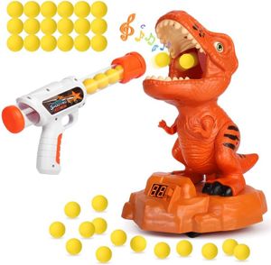 Bewegliches Dinosaurier-Schießspielzeug,Movable Dinosaur Target Shooting Games mit LED-Score-Aufnahme und Sound,Zielschießspiele für Kinder Jungen Mädchen