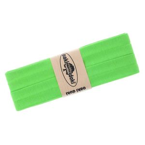 3m Oaki Doki Tricot de Luxe Jersey-Schrägband Einfassband elastisch 65 Farben, Farbe:apfelgrün