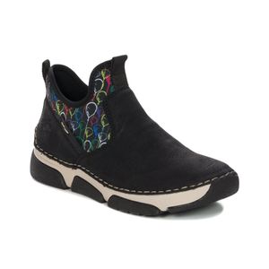 Rieker Damen Stiefelette trendy Boot sportliche Sohle 45957, Größe:40 EU, Farbe:Schwarz