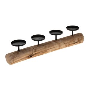 SIDCO Kerzenboard Holz Kerzenständer Kerzenhalter Kerzentablett Landhaus rustikal