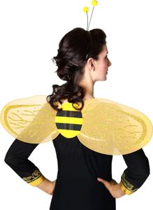 Große Bienen Kostüm Set 2teilig - Faschings Flügel