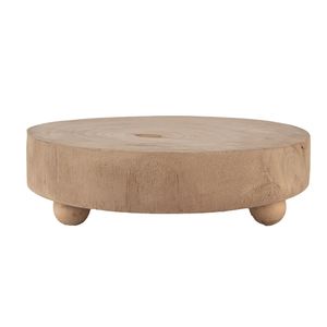 Clayre & Eef Pfannenuntersetzer Ø 23 cm Braun Holz Rund