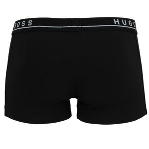 HUGO BOSS Herren Boxer Shorts, 3er Pack - Trunks, Logobund, Baumwolle Stretch Schwarz S (Small)