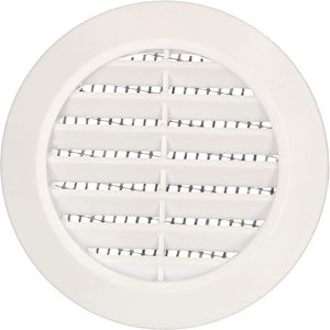 KOTARBAU® Lüftungsgitter Weiß Rund Durchmesser 60 mm mit Insektenschutzgitter