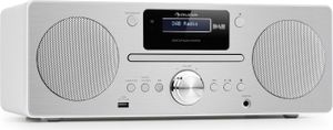 Auna Tragbares Radio, DAB Radio mit CD Player, DAB Plus Radio mit Bluetooth, DAB/DAB+/FM Radio, Küchenradio mit LCD Display, MP3, USB-Anschluss, Digitalradio Klein, Radio mit Wecker & Fernbedienung