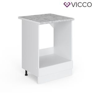 Vicco Herdumbauschrank 60 cm mit Arbeitsplatte Küchenschrank Küchenschränke Küchenunterschrank R-Line Küchenzeile