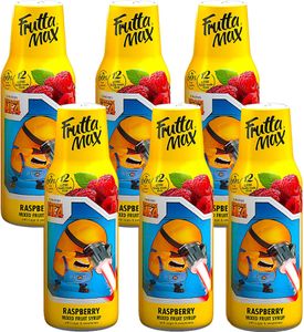 FruttaMax Sirup MINIONS HIMBEERE 500ml, Konzentrat, 6 Stück, Getränk Set