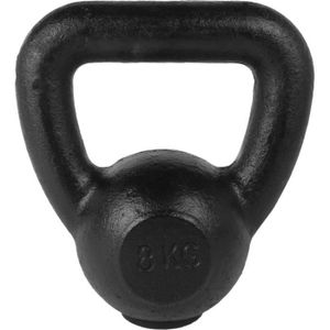 Tunturi 8 kg litinový kettlebell s gumovou základnou, kettlebell