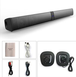 BS-36 Odnímatelný dlouhý reproduktor Home Outdoor TV Computer Echo Wall BT Audio Kovový reproduktor Síťový design bez rámu Kompatibilní s více zařízeními Baterie 2000 mAh