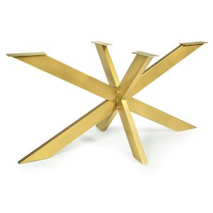 Tischgestell Spider Tischbeine Kreuzgestell 150x83 cm (Golden) Tischkufen Stahl Metall Esstisch Schreibtisch Konferenztisch