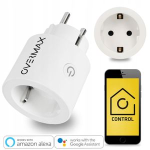 Steckdose Overmax Flow Control Socket Smart Home funktioniert mit Alexa, Google