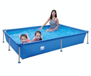 Wehnke - Happy People 77516 - Stahlrahmen / Frame Pool rechteckig 228x159x42 cm, blau - ohne Pumpe
