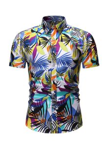 Herren Revers 2 Stück Hemd Set Strand Mit Pocket Hawaii Outfits Lässige Kurzarmhemden Shorts Anzüge