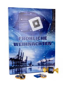 HSV Hamburger SV Adventskalender Premium 2021 inkl. Poster und verschiedener Schokolade, 6021002