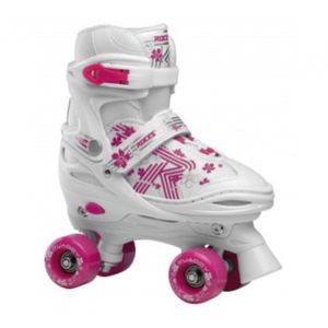 Roces Quaddy 3.0 Rollschuhe Mädchen Weiß/Rosa Größe 38-41