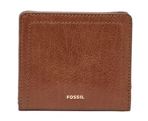 FOSSIL Leder Geldbörse Logan RFID Small Bifold Brown braun