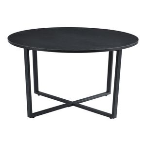 Konferenčný stolík Vadstena 45x80cm Bočný stôl Okrúhly stôl do obývačky Konferenčný stolík Rozkladací stôl čierny