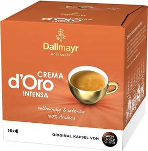 Nescafé Dolce Gusto Dallmayr Crema dOro Intensa, Kaffeekapsel, Kaffee, 16 Kapseln
