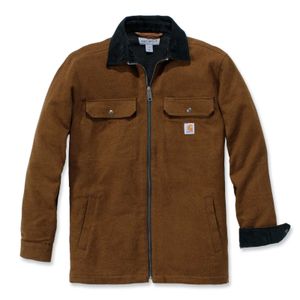 Carhartt Herren Hemdjacke Pawnee Zip Shirt Jac Oiled Walnut-XXL