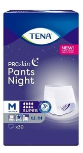 Tena Pants ProSkin Majtki chłonne super night M, 30 sztuk - Długi termin ważności!