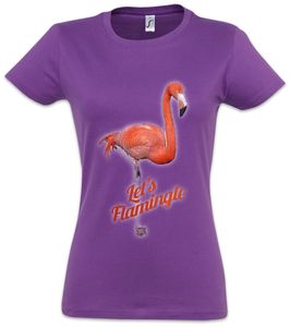 Urban Backwoods Let's Flamingle Damen T-Shirt, Größe:L