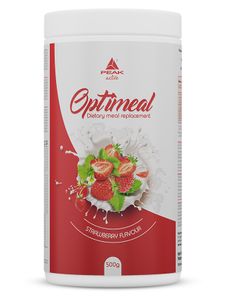OptiMeal - 500g : Strawberry I Pulver I 10 Portionen I Mahlzeitersatz-Shake I über 30g Protein I 24 Vitamine und Mineralstoffe I mit Omega-3 Fettsäure