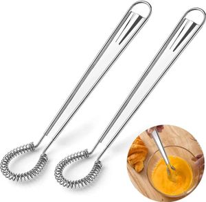 Küchen-Schneebesen 2 Stück, Mini-Edelstahl-Küchen-Schneebesen, manueller Rührbesen, Edelstahl-Mini-Mixer, Rührer, manueller rotierender Rührbesen, Küchenzubehör, Küchenhelfer Küchen-Schneebesen 2 Stück, Mini-Edelstahl-Küchen-Schneebesen, manueller Rührbesen, Edelstahl-Mini-Mixer, Rührer, manueller rotierender Rührbesen, Küchenzubehör, Küchenhelfer