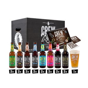 CREW REPUBLIC® Craft Bier Mix Probierset | Ideales Geschenk für Männer | Bierspezialitäten