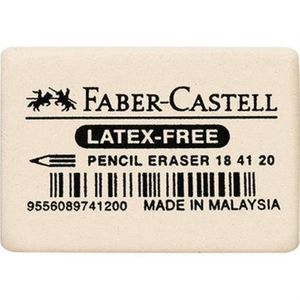 Faber-Castell Radierer 184120 Kautschuk weiß