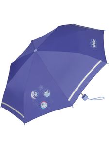 Scout Girls Kinder Regenschirm Taschenschirm mit Reflektionsstreifen Lila Luna