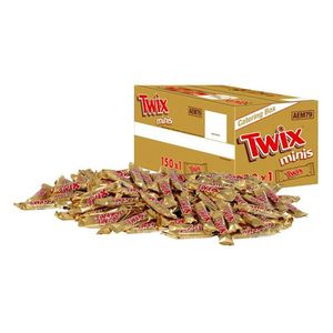 Twix Minis, 1 Packung mit 150 Riegeln (1 x 3 kg)