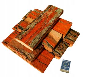 Anzünder Anfeuerholz Brennholz Anmachholz Kaminholz Anzünder 75dm3 Würfel mit Rinde - Treibstoff - Transwood, Gewicht 29kg