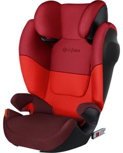 Cybex Silver Solution M-fix SL, Autositz (15-36 kg),Kindersitz Isofix, Rumba Red