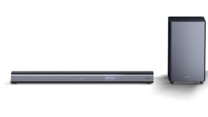 SHARP 3.1 Dolby Atmos Soundbar mit virtuellem 3D Surround Sound und kabellosem Subwoofer, Bluetooth, 4K-Erlebnis, HT-SBW460