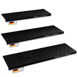 Gummi-Stufenmatten für außen Diamond erhältlich in 3 Größen 25 x 65 cm 5er Set