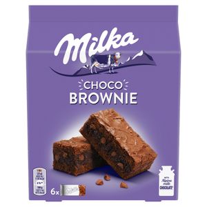 Milka Schoko-Brownie-Kekse mit Schokoladen- und Vollmilchschokoladenstückchen 150 G (6 X 25 G)