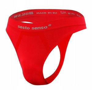 Sesto Senso - CL13 - Pánská tanga STRING Brief - červená - L/XL