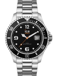 Ice Watch - Armbanduhr - Uni - ICE steel - Black silver - Small - 3H - 017323