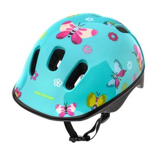 Kask ochronny Meteor, kask dziecięcy, kask rowerowy, rolki, kask KS06 dziecięcy kask rowerowy, rozmiar S 48-52 cm Butterflies