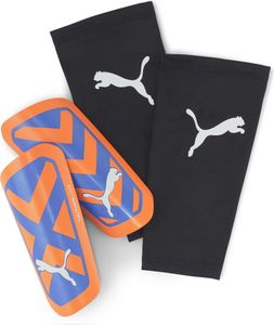 PUMA Ultra Light Sleeve Schienbeinschoner 01 - ultra orange/blue glimmer XL