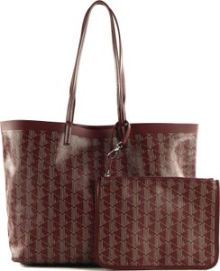 LACOSTE Schultertasche Shopper Zel Shopping Bag Mon Zin Beige weinrot LACOSTE Schultertasche Shopper Zel Shopping Bag Mon Zin Beige weinrot