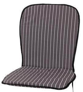 Auflage Monoblock hoch 0709 grau-weiß gestreift 87x44x2,5cm KETTtex